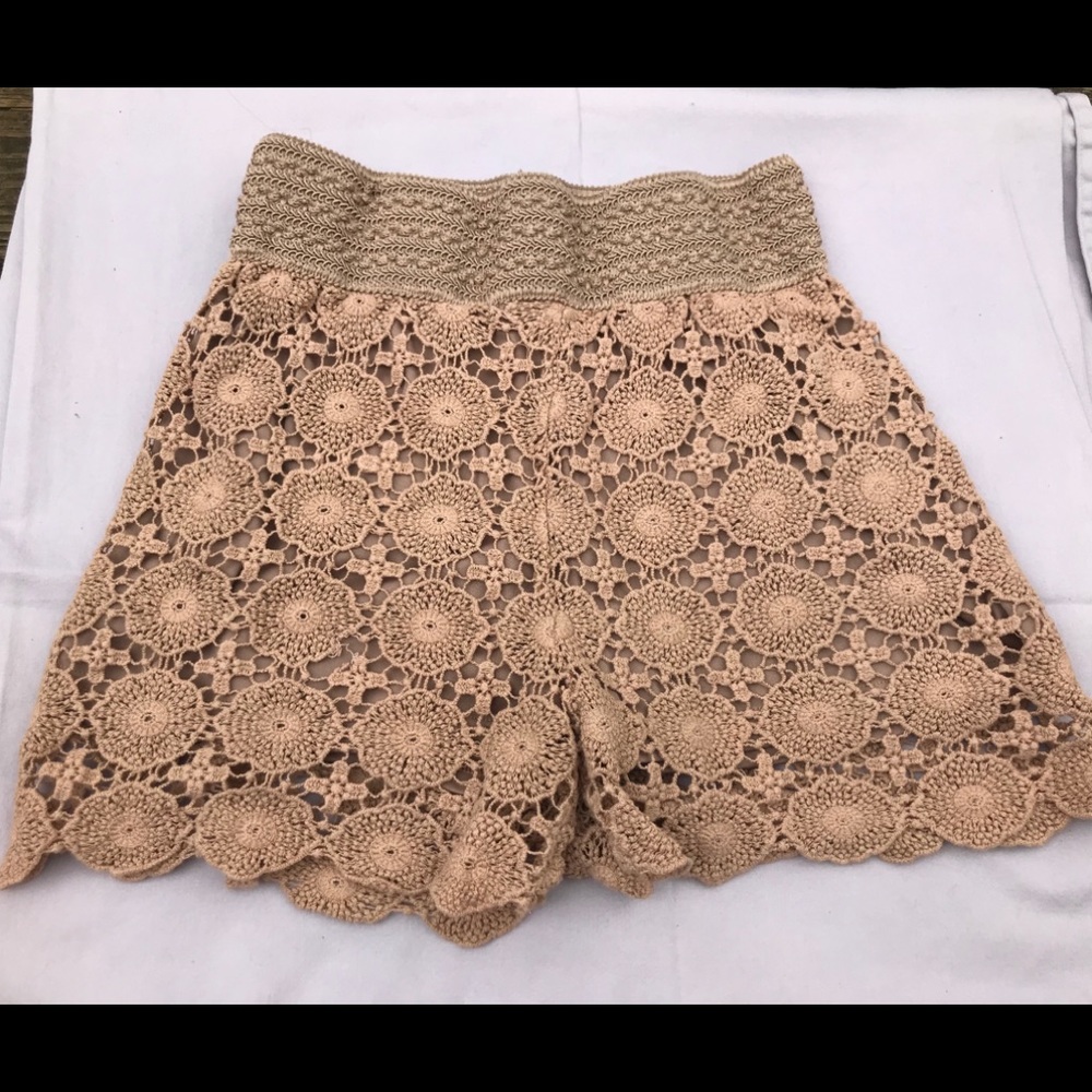 Crochet shorts size medium